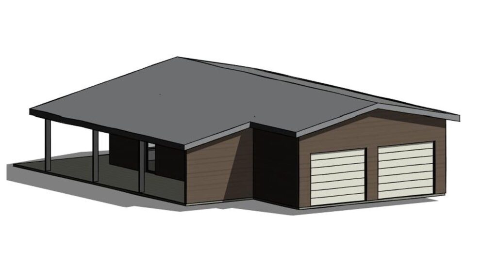 small home with garage